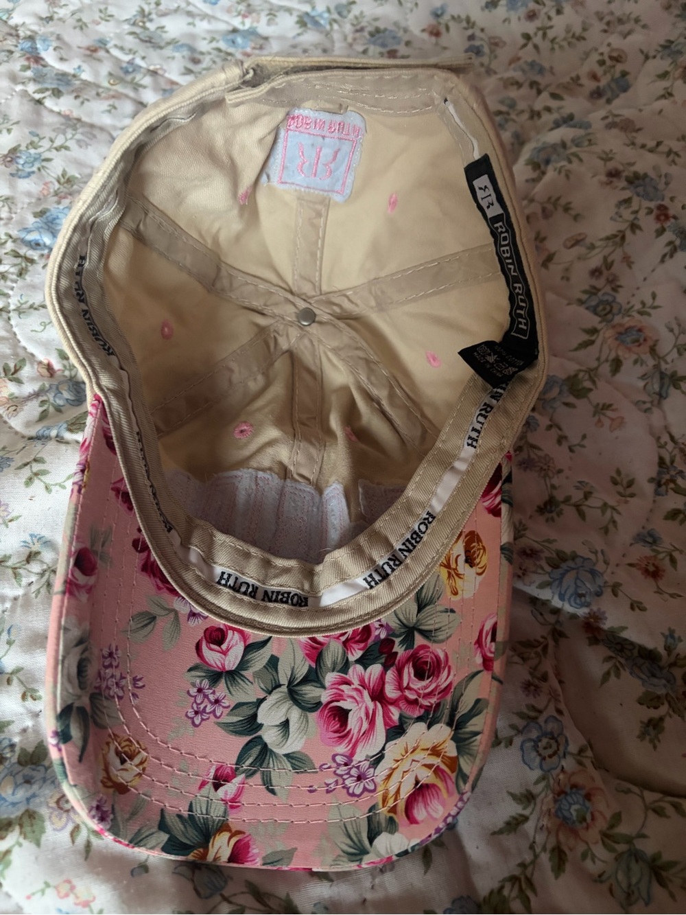 Robin Ruth Floral Pink Florida Cap - Picture 3 of 3